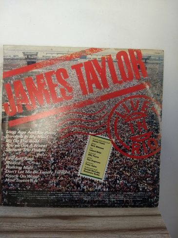 Lp James Taylor 1986 Live in Rio Som Livre