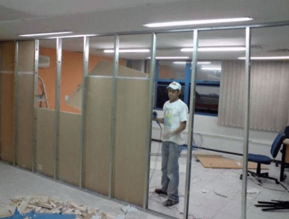 Divisoria de Drywall Material com Instalação