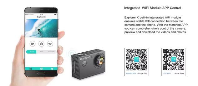 Câmera de Ação Elephone Rexso Explorer X 4k Action Câmera