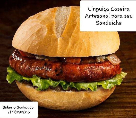 Sanduíches Pão com Linguiça - Linguiças Caseiras e Artesanais