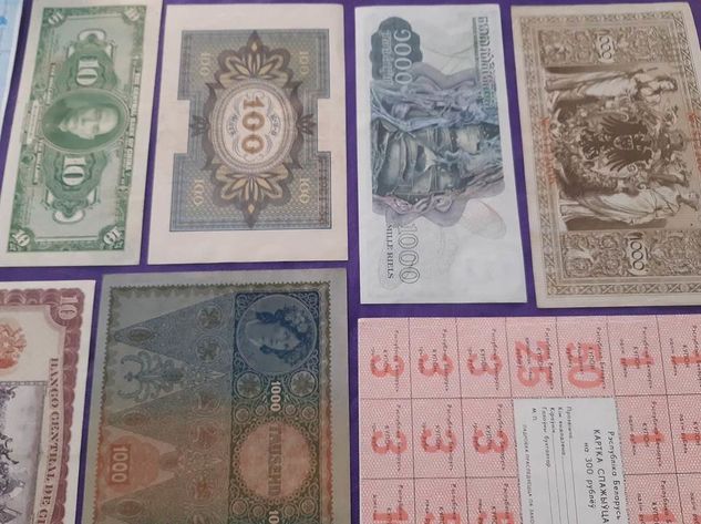 10 Notas Mundiais Grandes Novinhas Dolar Império Austria Hungria Chile