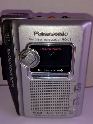 Gravador Panasonic Rq-l31 Mini Cassette Recorder