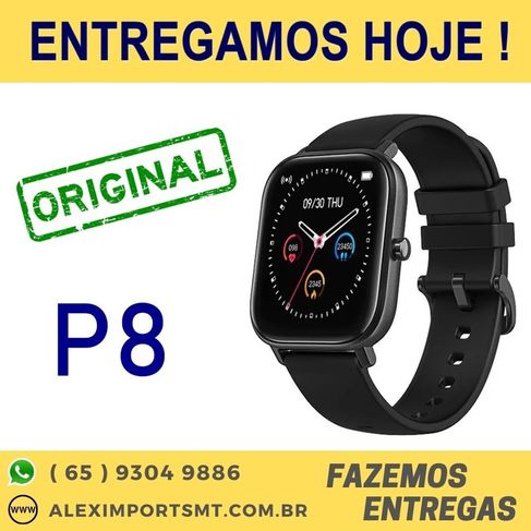 Relógio Smartwatch P8 Colmi Original Batimentos Cardíacos Portugues