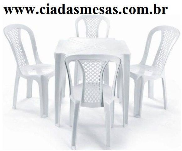 Conjunto de Mesas e Cadeiras de Plastico Cadeiras Plastica