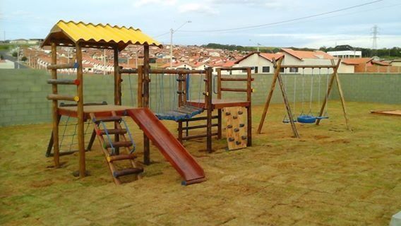 Playground Aldeota c/ Balanço Triplo de Eucalipto