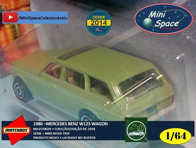Matchbox 1980 Mercedes Benz W123 Wagon Cor Verde 1/64