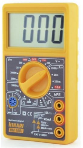 Multímetro Digital Hm-1001 Display Lcd Temperatura Hikari