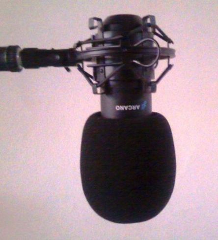 Microfone Arcano Black Bku 01 Usb + Suporte Aranha + Espuma