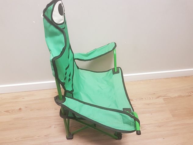 Cadeira Infantil Dobrável. Sapo Verde