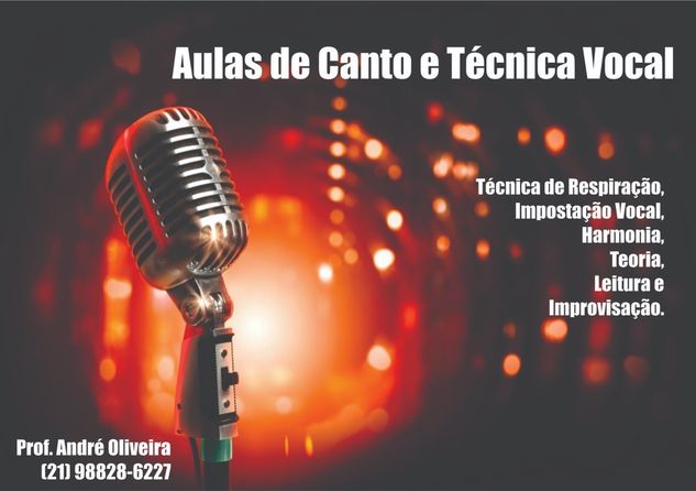 Aulas de Canto e Técnica Vocal. RJ