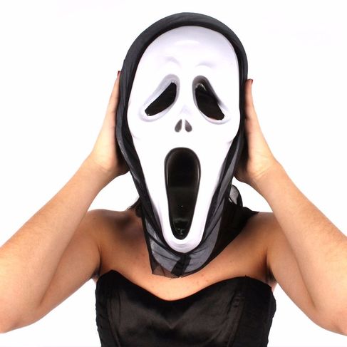 Máscara Pânico Assustadora Terror Halloween Melhor Preço!