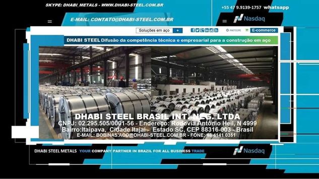 Dhabi Steel Bobina de Aço Galvanizado e Galvalume