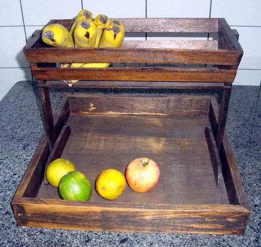 Fruteira de Mesa Rústica