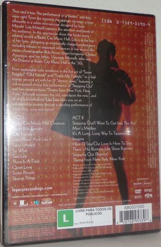 DVD Liza Minnelli - Live From Radio City Music Hall