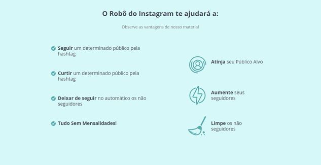 Consiga Seguidores com o Robô do Instagram