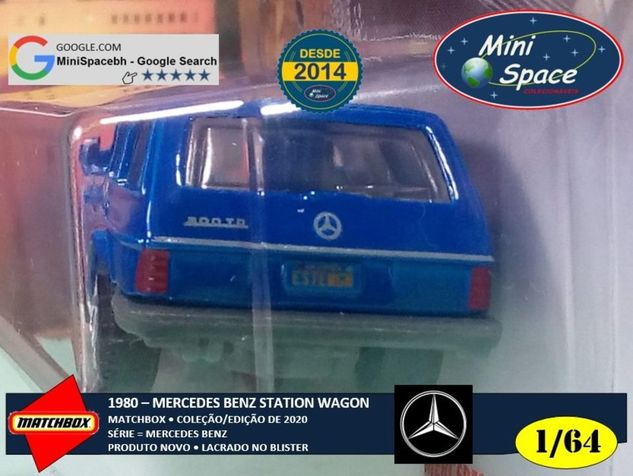 Matchbox 1980 Mercedes Benz S123 State Wagon Azul 1/64