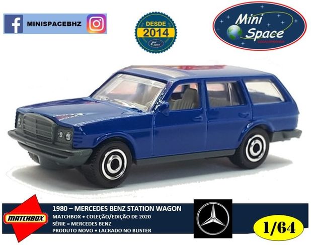 Matchbox 1980 Mercedes Benz S123 State Wagon Azul 1/64