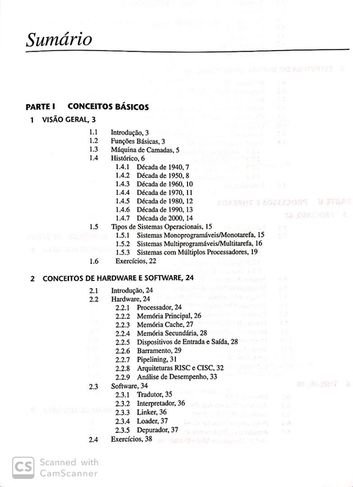 Arquitetura de Sistemas Operacionais