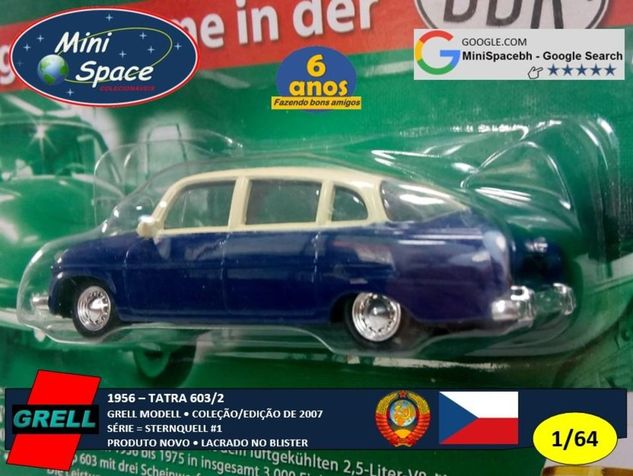 Grell Modell 1956 Tatra 603/2 Cor Azul 1/64