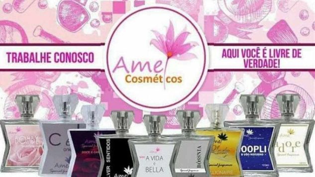 Amei Revenda Nossos Perfumes Receba R$180,00 em Produtos