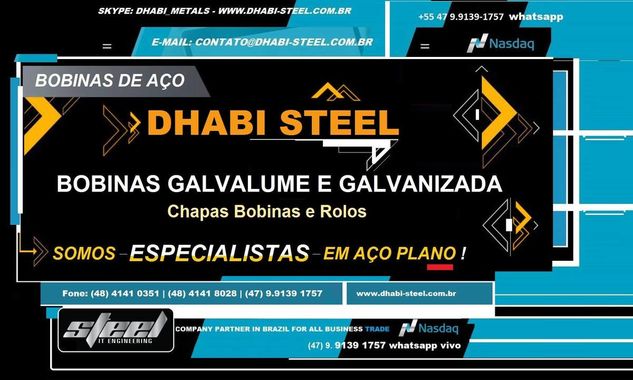 Bobina e Chapa Galvanizada é com a Dhabi Steel