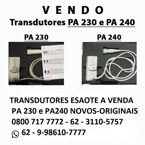 Transdutor Cardio Esãote Pa230 e 240 Vendas Brasil