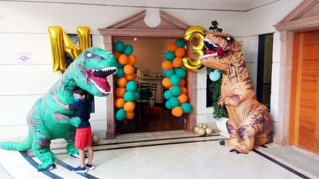 Dinossauros Personagens Vivos Cover Festa Infantil