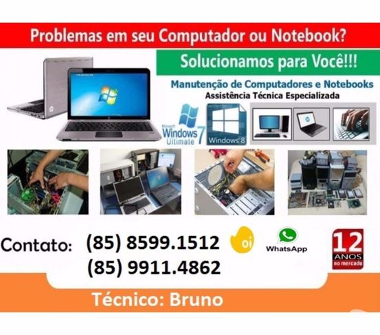 Formatação de Notebook em Domicílio Fortaleza