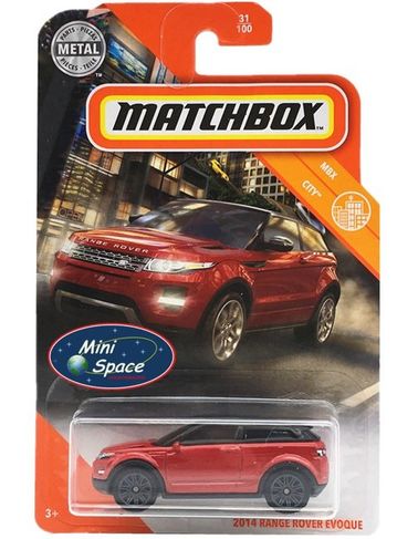 Matchbox 2014 Range Rover Evoque Cor Vermelho 1/64