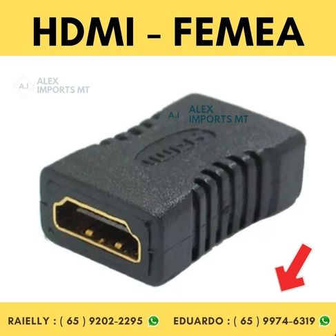 Adaptador Hdmi Femea X Femea Emenda Extensor Conector de Cabo Femia CA