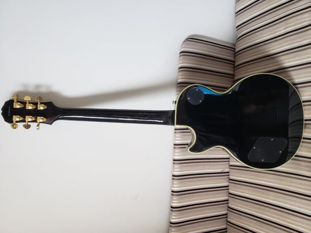 Guitarra Epiphone Les Paul Custom Preta Usada + Case Michael