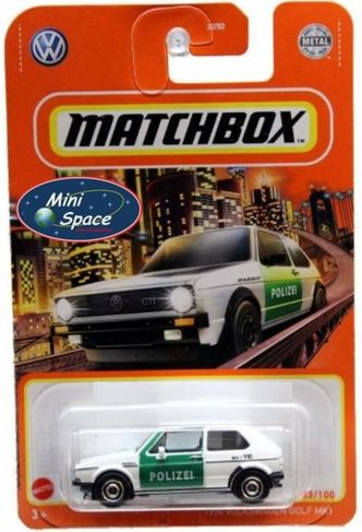 Matchbox 1976 Volkswagen Golf Mk1 Polícia 1/64