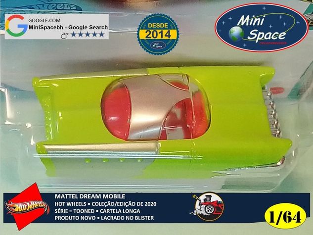 Hot Wheels 2021 Mattel Dream Mobile Verde Cartela Longa 1/64