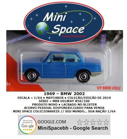 Matchbox 1969 BMW 2002 Azul 1/64