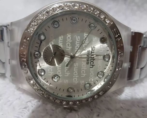 Relógio Feminino Prata Swatch