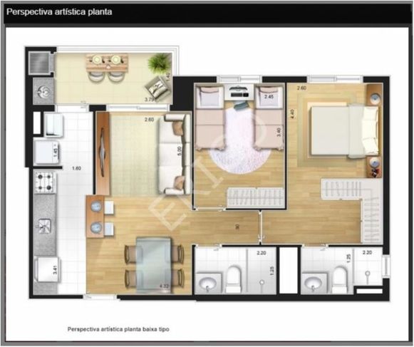 Apartamento com 2 Dorms em Santo André - Campestre por 450.000,00 à Venda