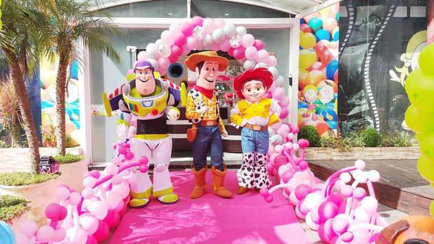 Toy Story Wood Buz Cover Personagens Vivos Festas Infantil