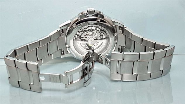 Relógio Bulova 96a110 Esqueleto, Transparente Frente e Verso