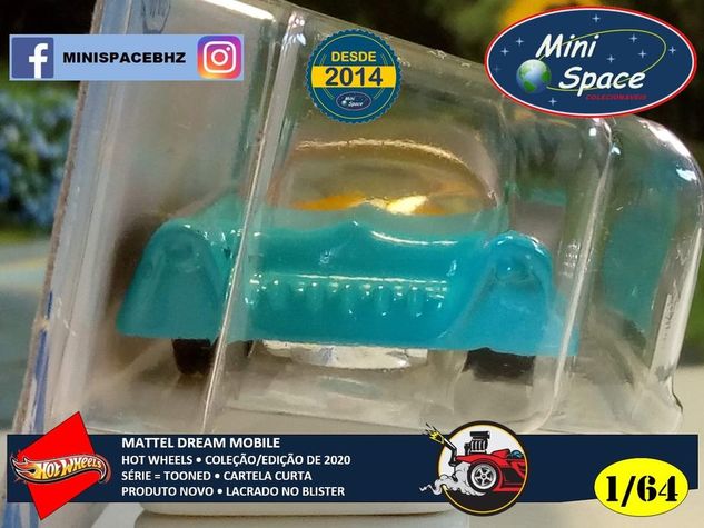 Hot Wheels 2021 Mattel Dream Mobile Azul Cartela Curta 1/64