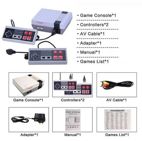 Console Super Mini Video Game Retro 620 Jogos Classicos Nes Nintendinh