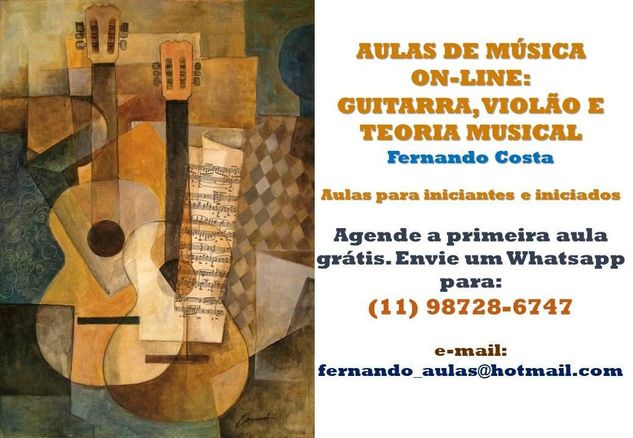 Aulas Remotas de Violão e Guitarra