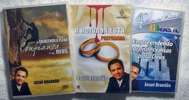 Kit 3 Dvd's Evangélicos Pregação Pastor Josué Brandão
