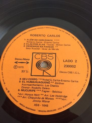 Lp Roberto Carlos Quero Vá Tudo Inferno Capa Dupla 1975 CBS