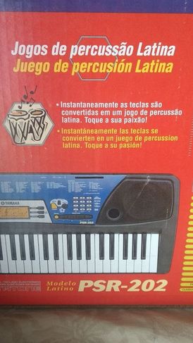 Teclado Eletrônico Portátil Yamaha Mod.latino Psr 202, Seminovo