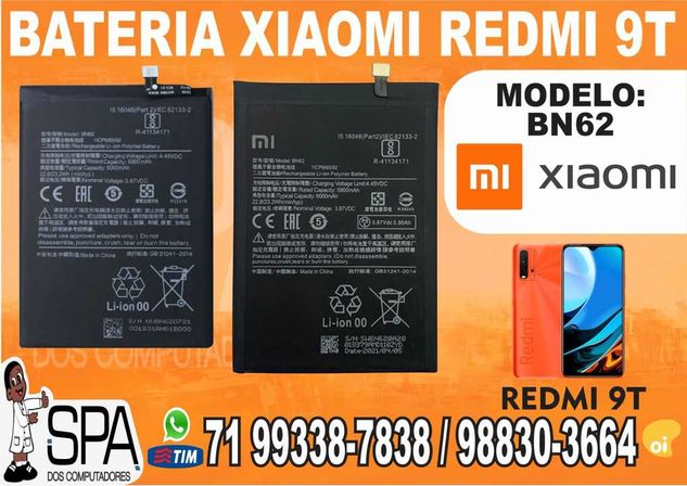 Bateria Bn62 para Xiaomi Redmi 9t em Salvador BA