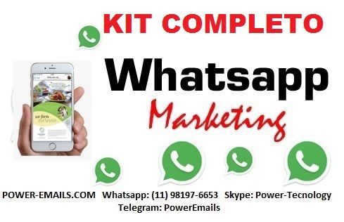 Kit Completo Whatsapp Marketing Envios em Massa 2018