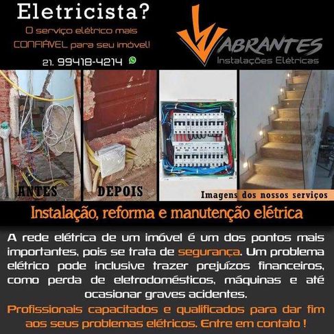 Elétricista Construção , Reforma, Manutenção Serviços Elétricos