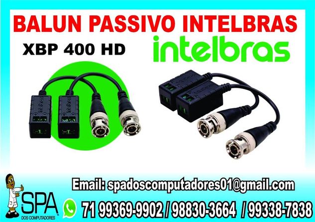 Balun Passivo Xbp 400 Hd Intelbras em Salvador BA