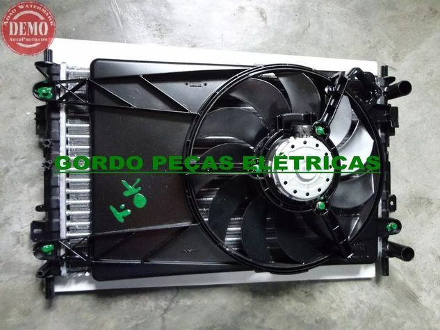 Radiador + Defletor + Ventoinha Fiesta Ecosport com Ar