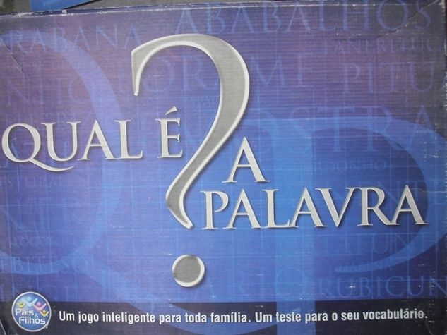 Jogo Qual é a Palavra Pais e Filhos Adultos e Crianças Mega Tabuleiro